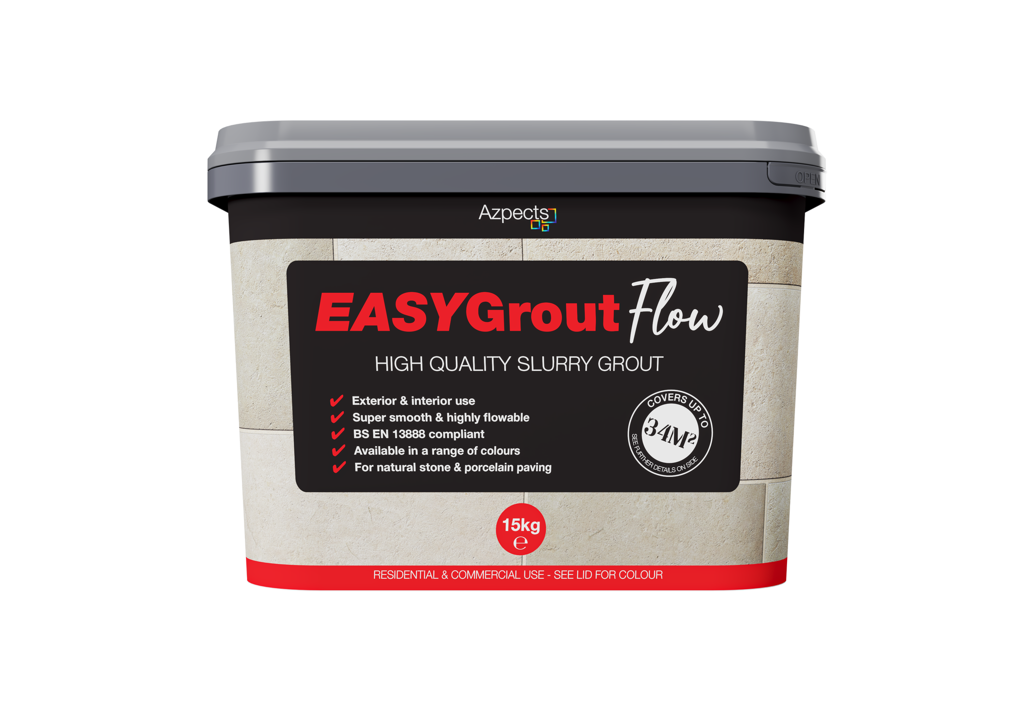 EASYGrout: Flowable Slurry Porcelain Patio Grout