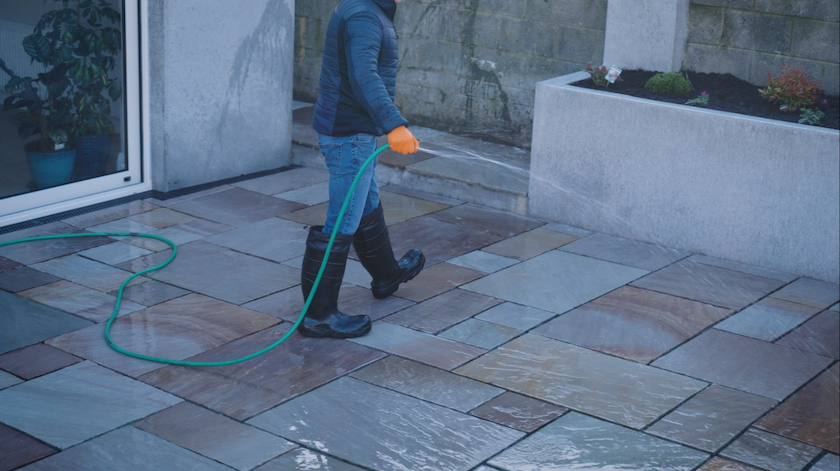 Soaking patio before applying Joint-It Dynamic
