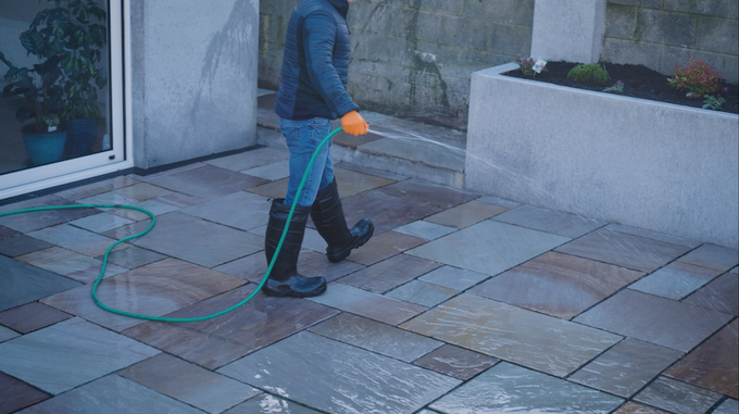 Soaking patio before applying Joint-It Dynamic