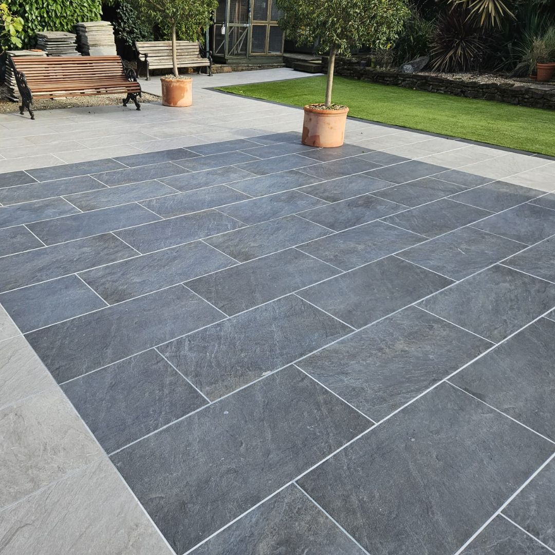 Joint-It Porcelain Epoxy Grout Patio Project Close Up