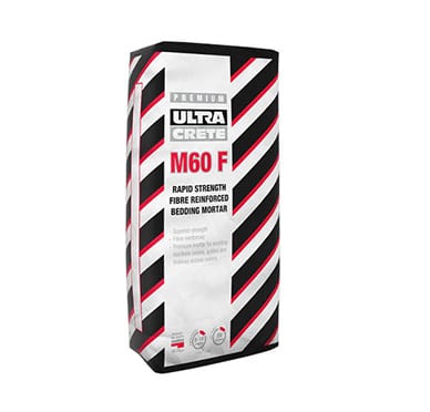 Ultracrete M60 F: Rapid Strength, Fibre Reinforced Bedding Mortar