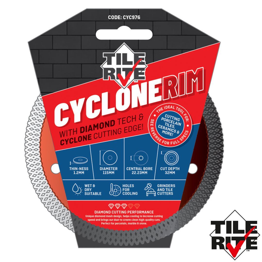 Tile Rite 115MM Cyclone Rim Diamond Blade