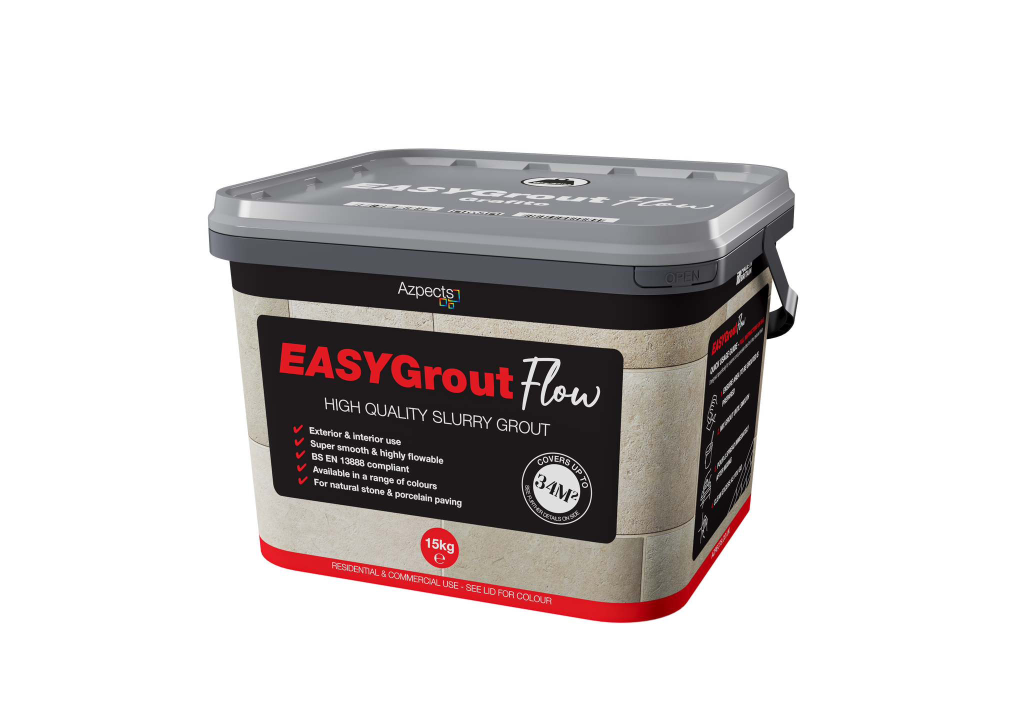 EASYGrout: Flowable Slurry Porcelain Patio Grout