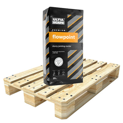 UltraScape Flowpoint Premium Smooth Paving Grout Limestone | Full Pallet 56 x 25kg Bags | Free Delivery