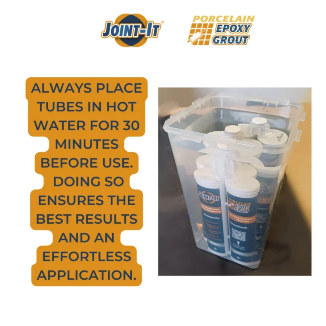Joint-It Porcelain Epoxy Paving & Tiling Grout: Gun Apply Tube 400ML - Tan