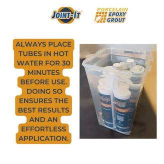 Joint-It Porcelain Epoxy Paving & Tiling Grout: Gun Apply Tube 400ML - Tan