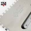 Tile Rite Cork Handle Steel Adhesive Trowel Detail