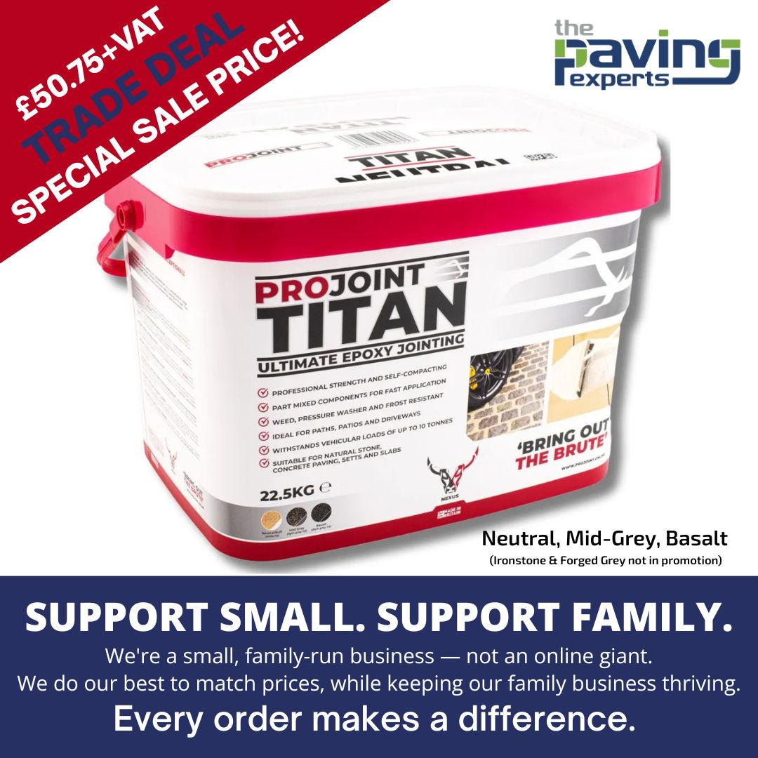 Nexus ProJoint TITAN - High-strength, two-part epoxy patio grout for vehicular areas up to 10 tonnes