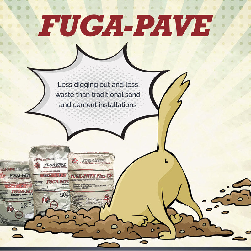 FUGA-PAVE Part A: Hybrid Bedding Mortar Cement 20KG x 48 Bags (Pallet Deal)