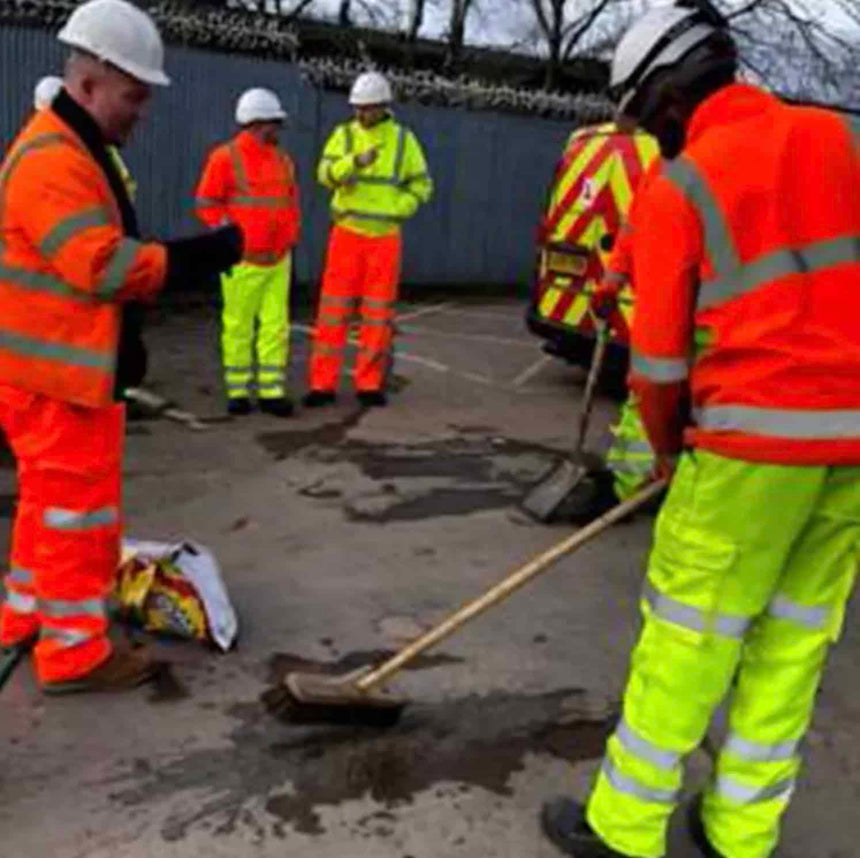 Kier's pothole repair crews use Tough Patch