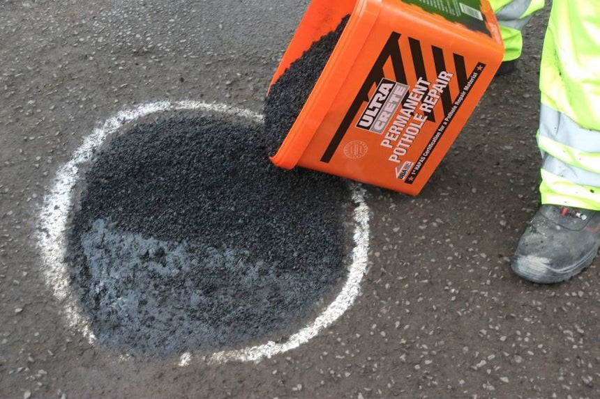 Pothole repair with PPR