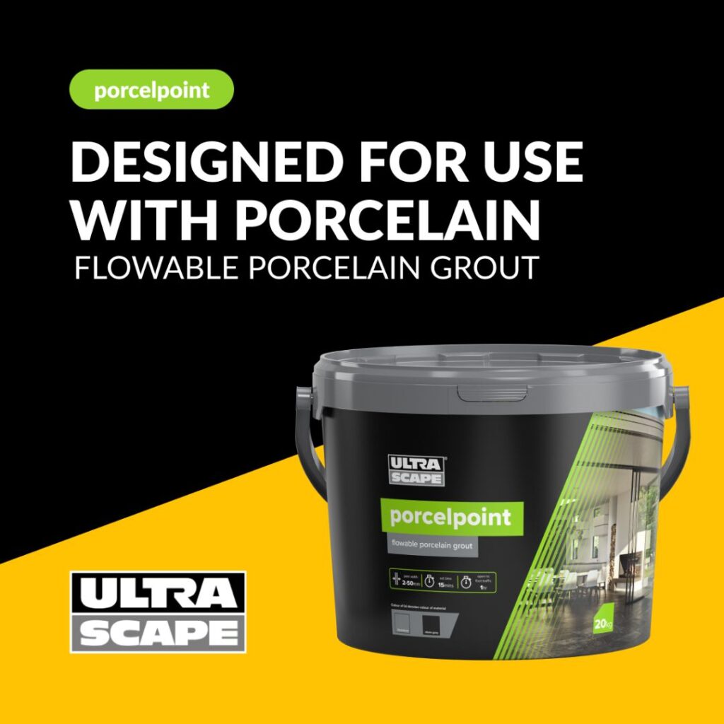 Porcelpoint flowable porcelain grout